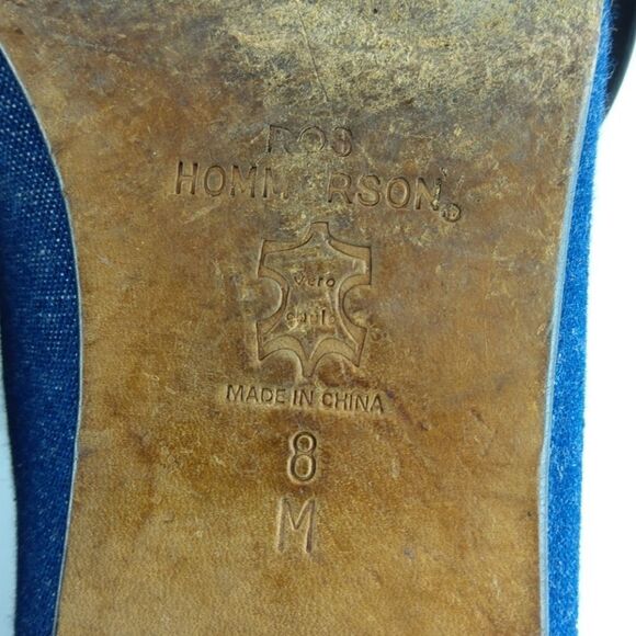 Ros Hommerson denim and leather flag loafers - Picture 17 of 17